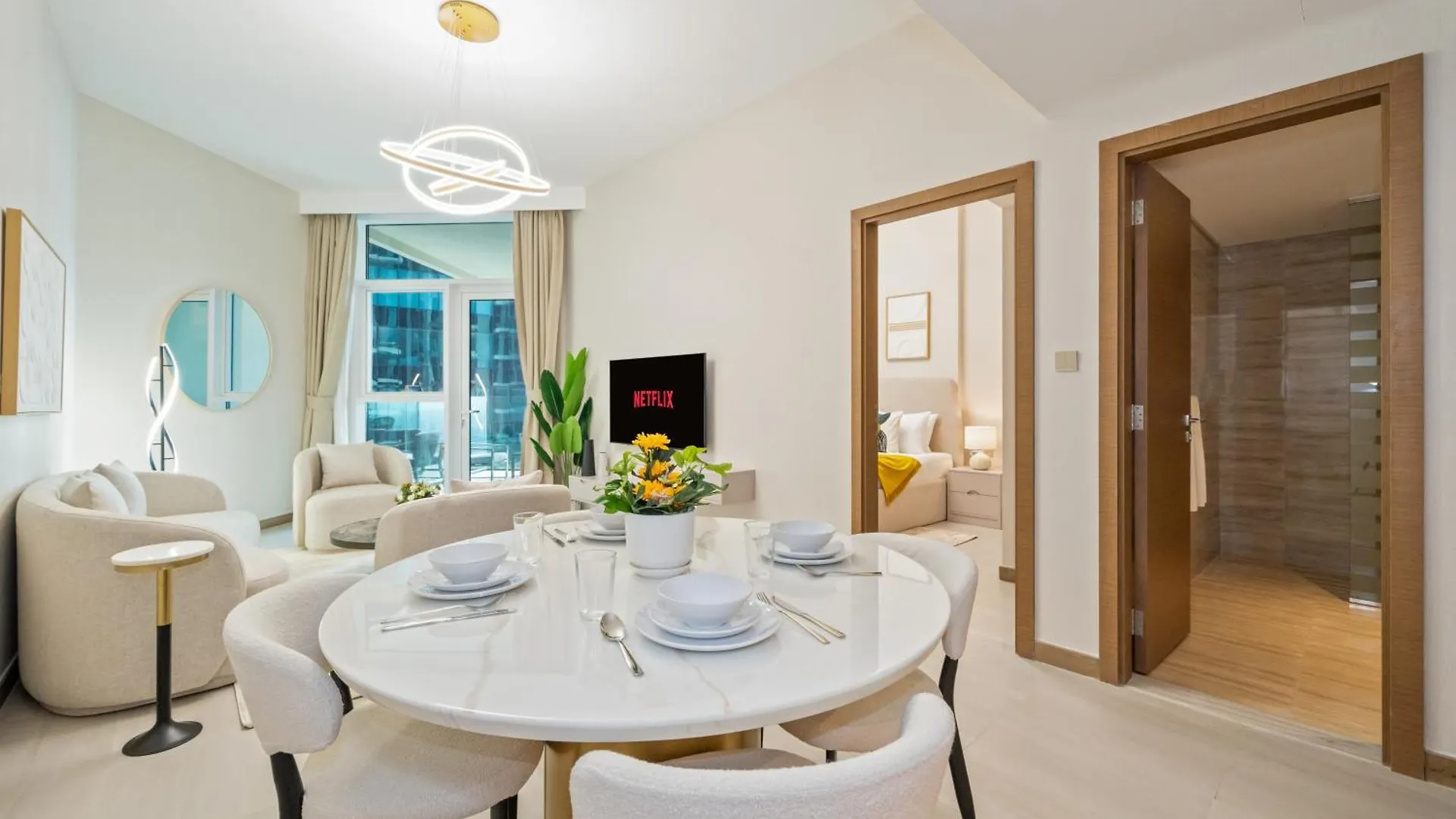 شقة Bright & Beautiful 1-Br Missoni Urban Oasis دبي 0*,